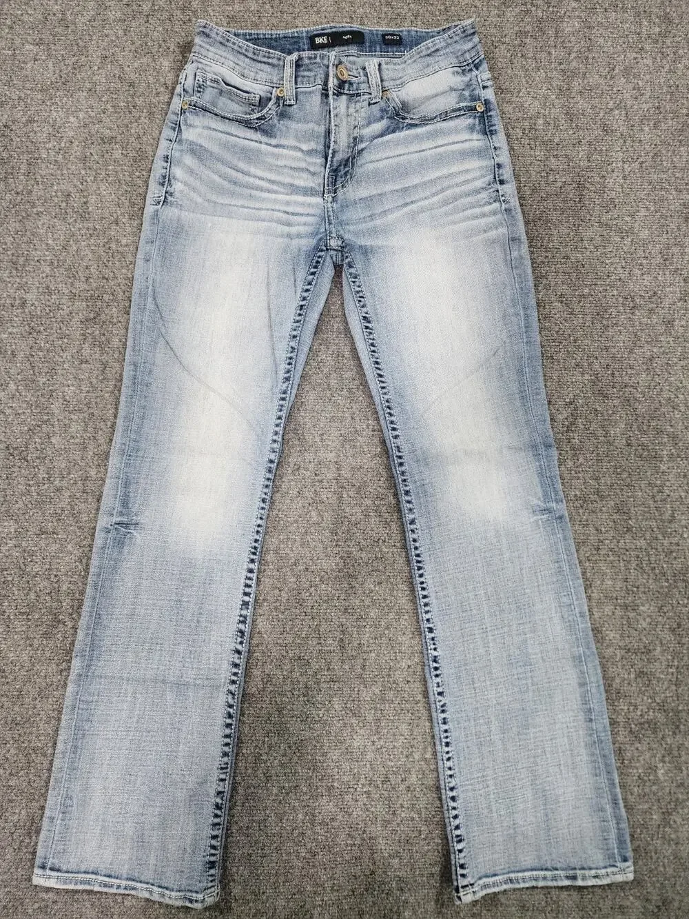 BKE Aiden Men's 30x32 Slim Fit Bootcut Stretch Blue Jeans Arty GBS21285